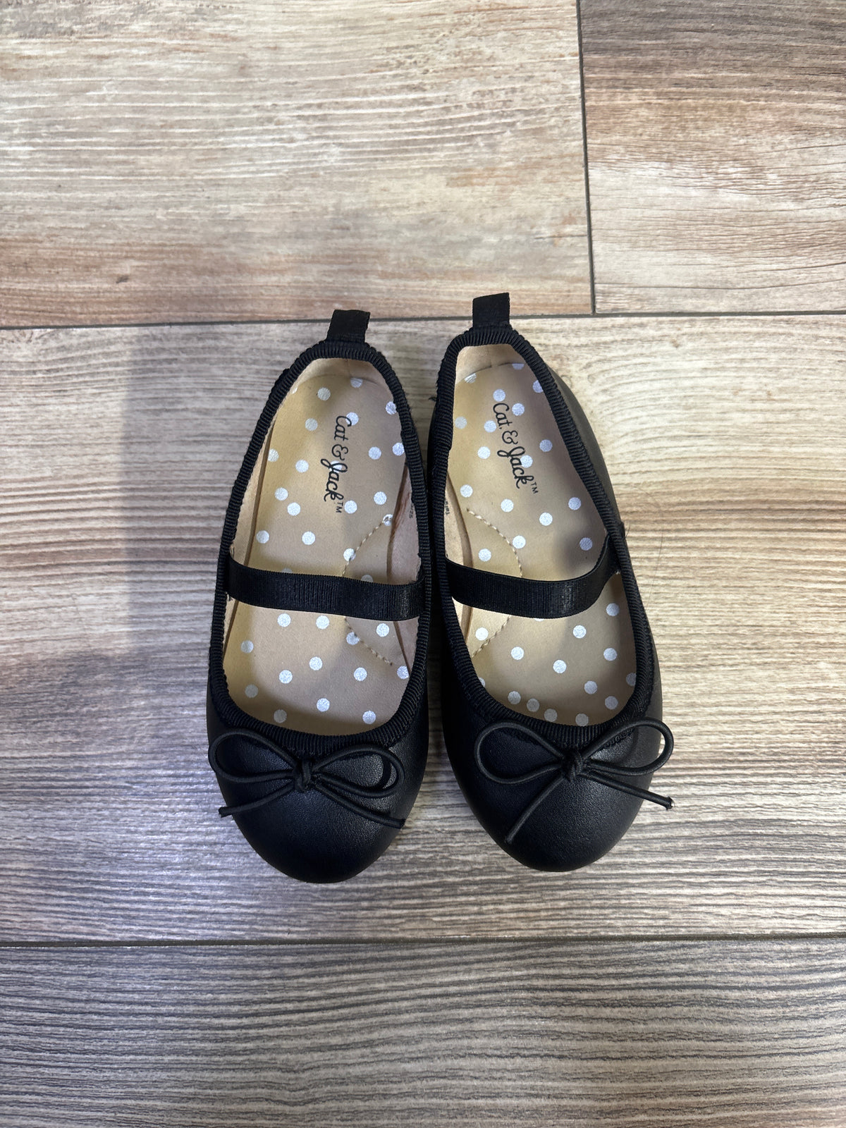 Cat & Jack Nora Ballet Flats Black sz 6c
