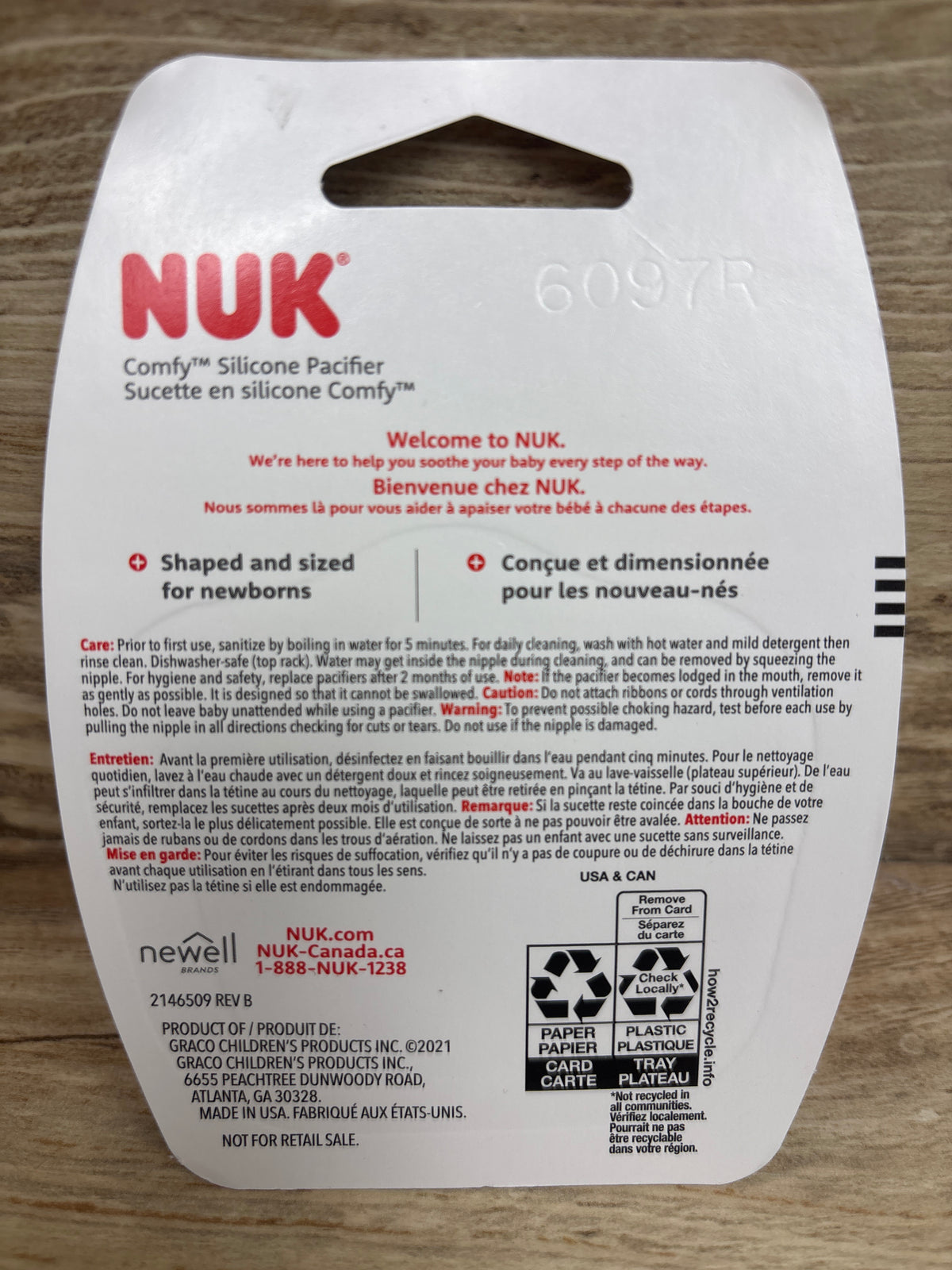 NEW NUK Comfy Silicone Pacifier Blue 0-6m