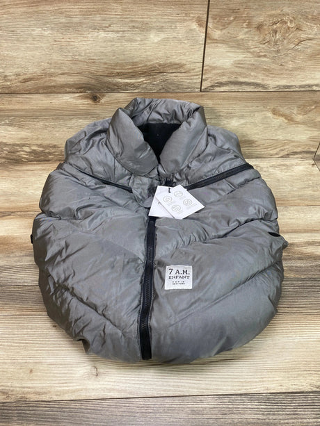 NEW 7AM Enfant Car Seat Cover Puffer - Metallic Gray - Me n Mommy To Be