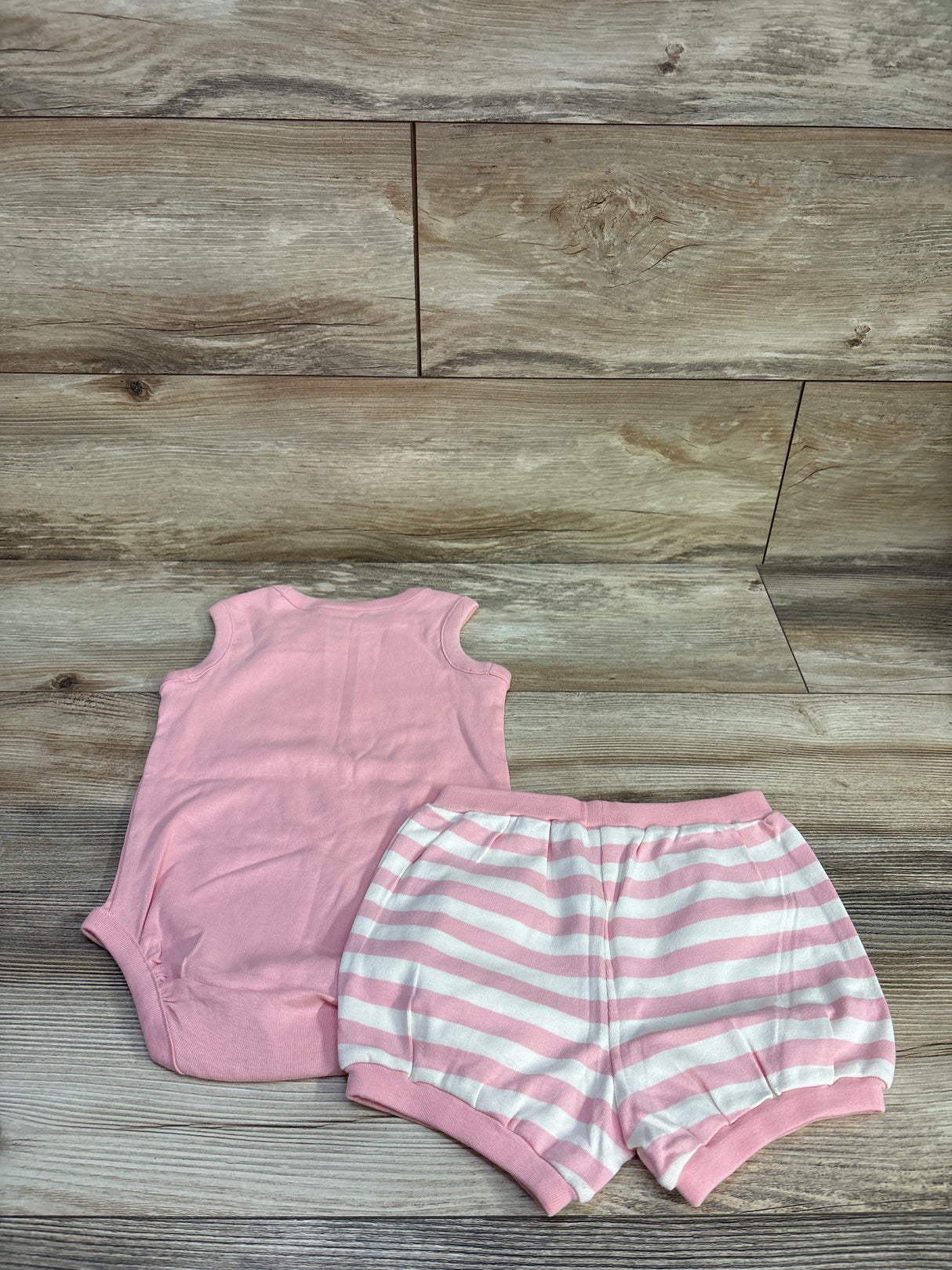 Hanna Andersson 2pc Sleeveless Bodysuit & Bloomers Set Pink sz 2T