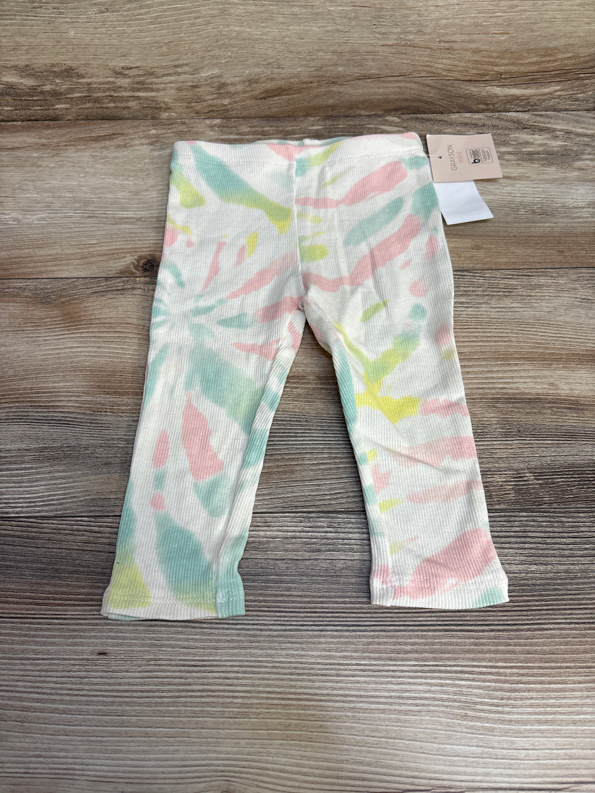 NEW Grayson Mini Tie-Dye Leggings Cream sz 18m