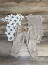 NEW Just One You 3pc Koala Bodysuit Set White/Brown sz 6m