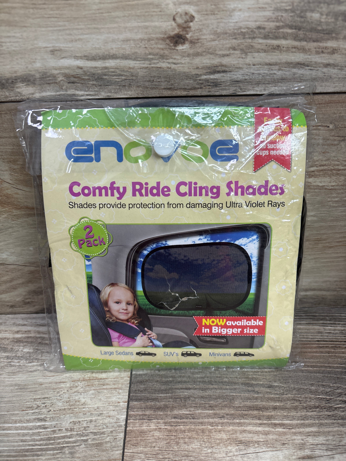 Enovoe Car Window Shade for Baby 2pk 21x14''