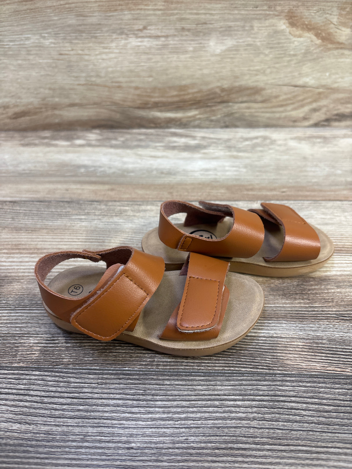 Trary Adjustable Double Strap Sandals Brown sz 6c