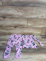 Disney Junior 2pc Minnie Mouse Viscose Pajama Set Pink sz 4T