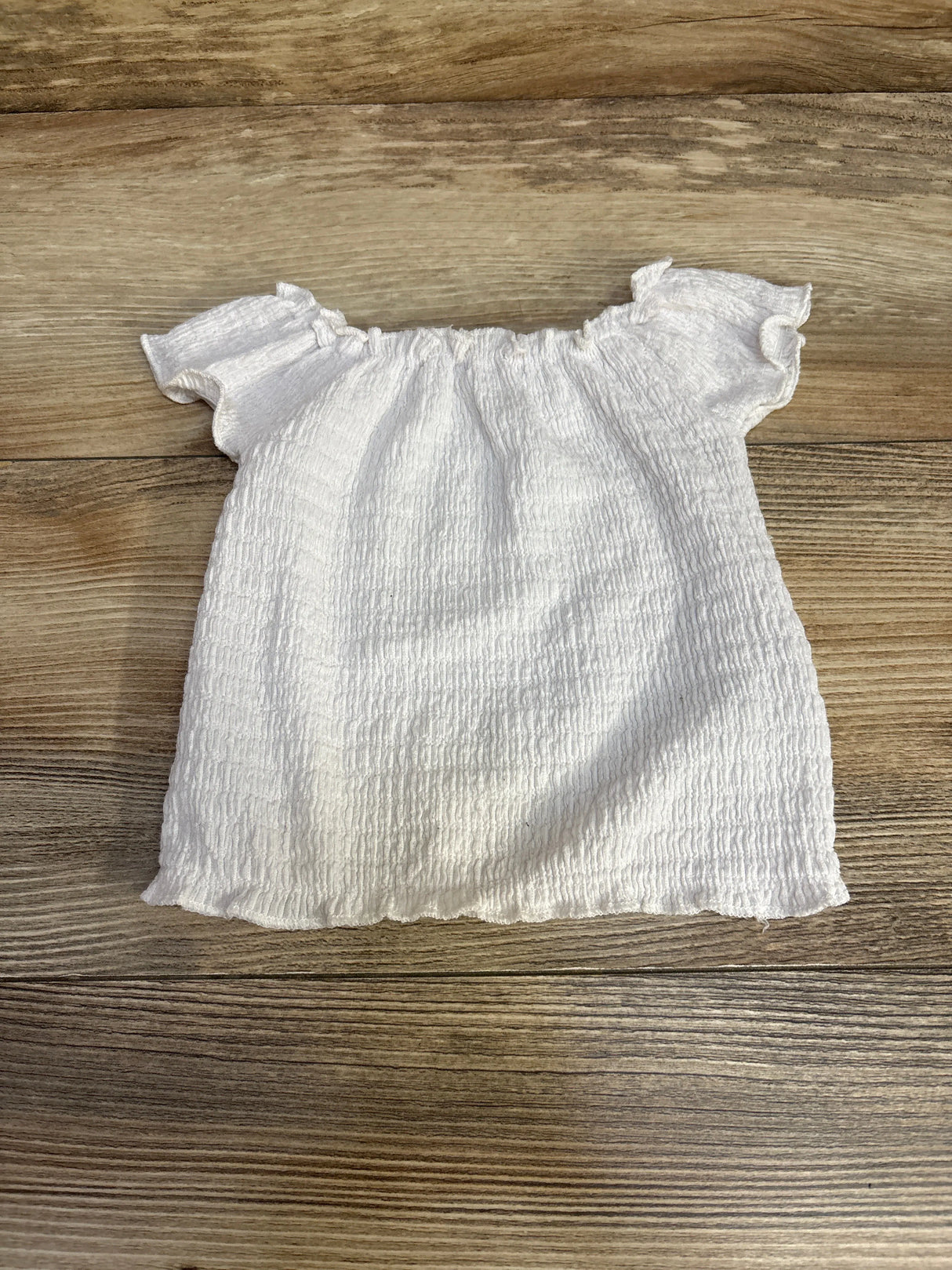 Mama's Mini Short Sleeve Shirt White sz 12m