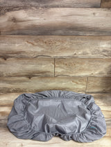 Biloban Rectangle Fitted Bassinet Sheet, Grey 21x35''
