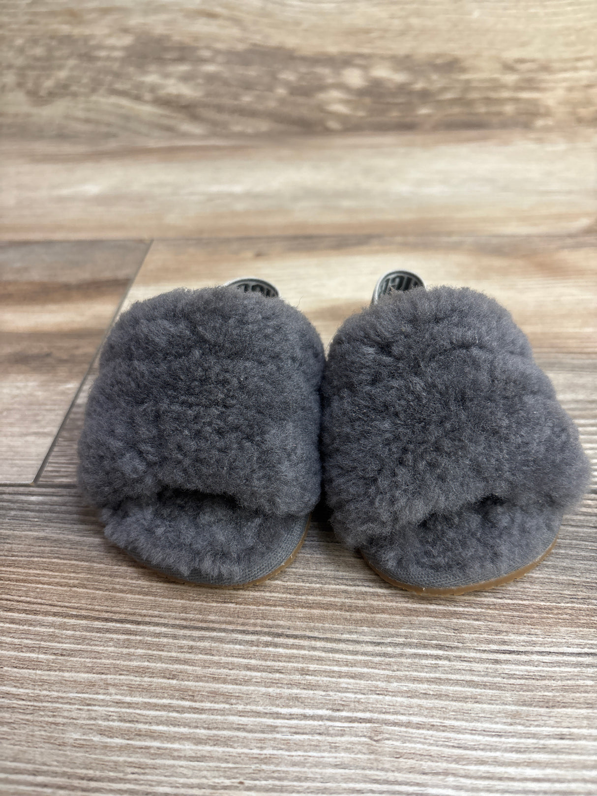 UGG Fluff Yeah Slides Grey sz 2c/3c