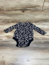 Baby Gap Floral Bodysuit Black sz 6-12m