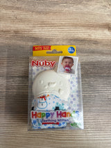 NEW Nuby Happy Hands Snowman Teething Mitten White