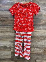 Shein 2pc Christmas Shirt & Pants Set Red Sz 4T