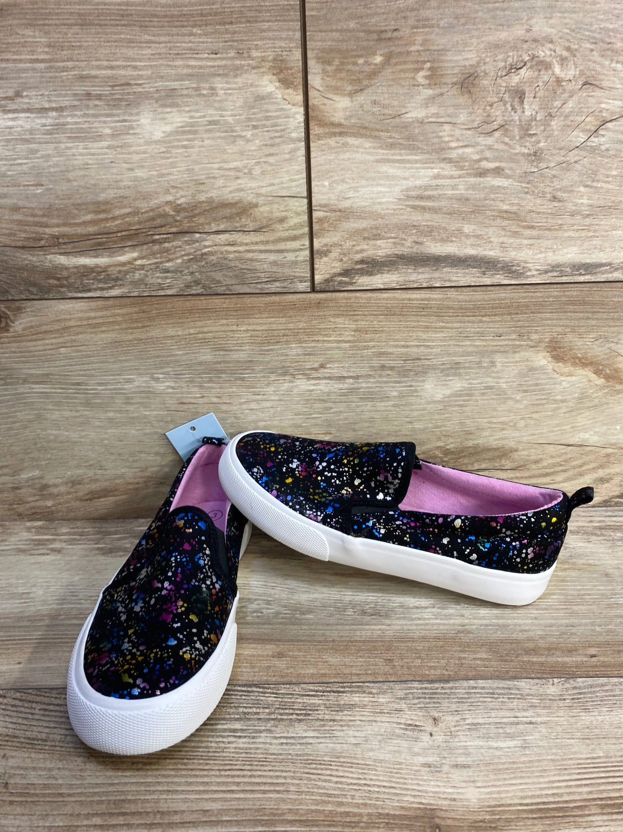 NEW Cat & Jack Sariah Slip-On Sneakers Black sz 3Y - Me n Mommy To Be