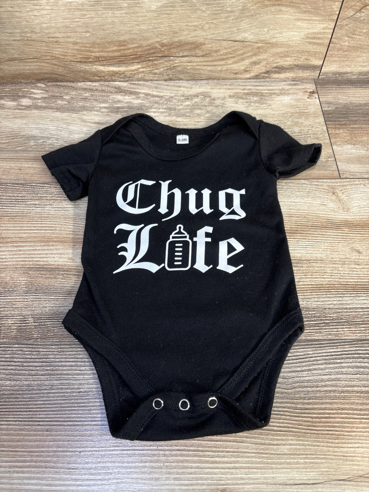 Chug Life Bodysuit Black sz 0-3m