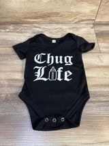 Chug Life Bodysuit Black sz 0-3m