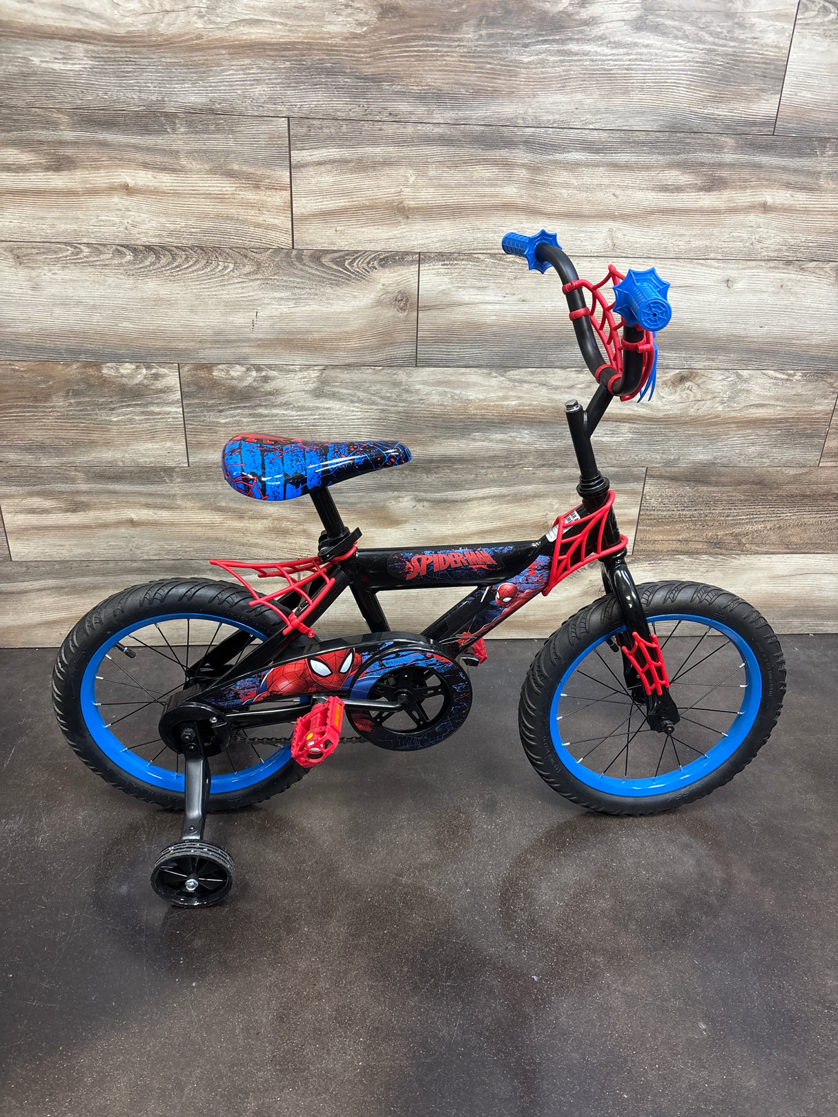 Huffy Marvel Spider-Man 16'' Kids Bike with Training Wheels