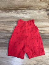 Just One You Gazue Henley Shortie Romper Red sz Newborn