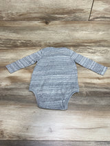 NEW Baby Gap Henley Bodysuit Grey sz 6-12m