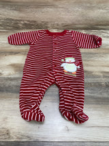 Carter's Striped Velour Sleeper Red sz 3m