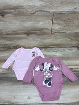 Disney Baby 2pk Minnie Mouse Bodysuits Pink sz 18m