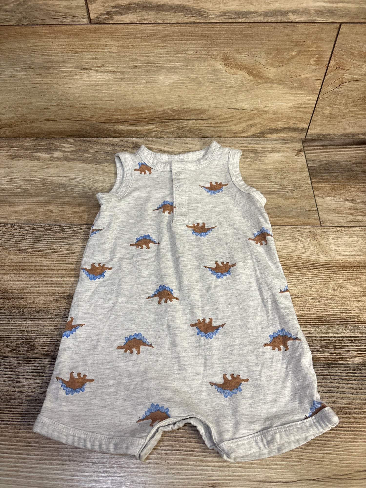Carter's Tank Henley Shortie Romper Grey sz 12m
