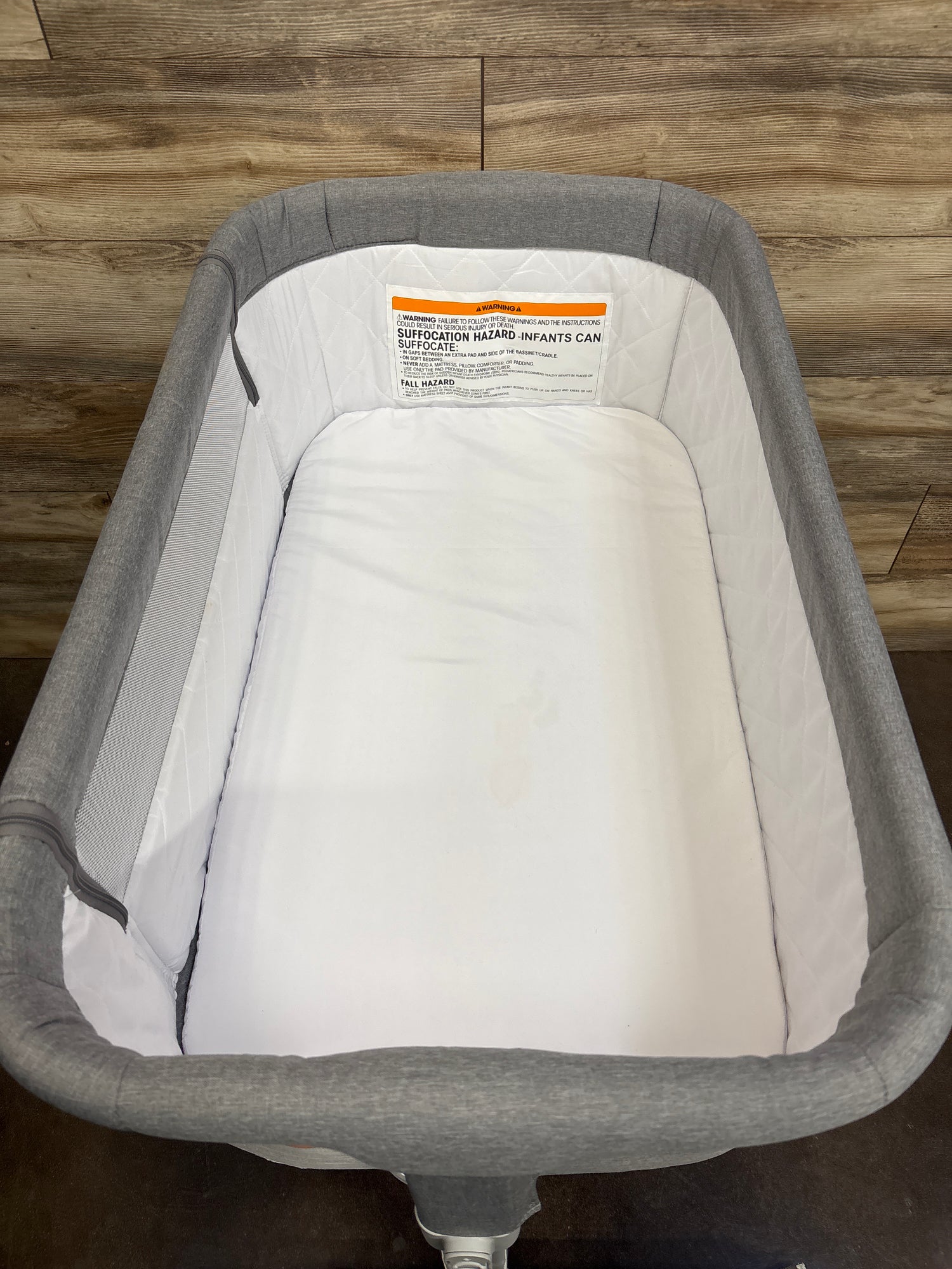 KOOLABABY 3-in-1 Baby Bassinet Bedside Sleeper in Grey*
