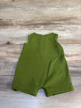 PL Baby Waffle Knit Henley Shortie Romper Olive sz 3m