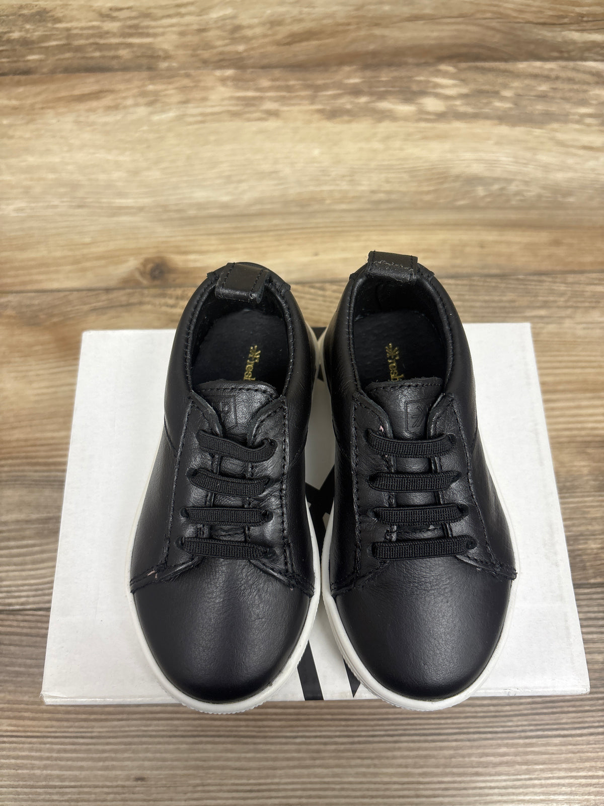 NEW Freshly Picked Classic Lace-Up Sneakers in Ebony Black sz 6c