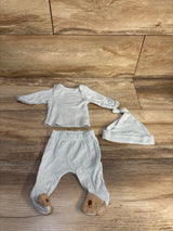 Just One You 3pc Striped Shirt, Pants, & Hat Set Blue sz Preemie