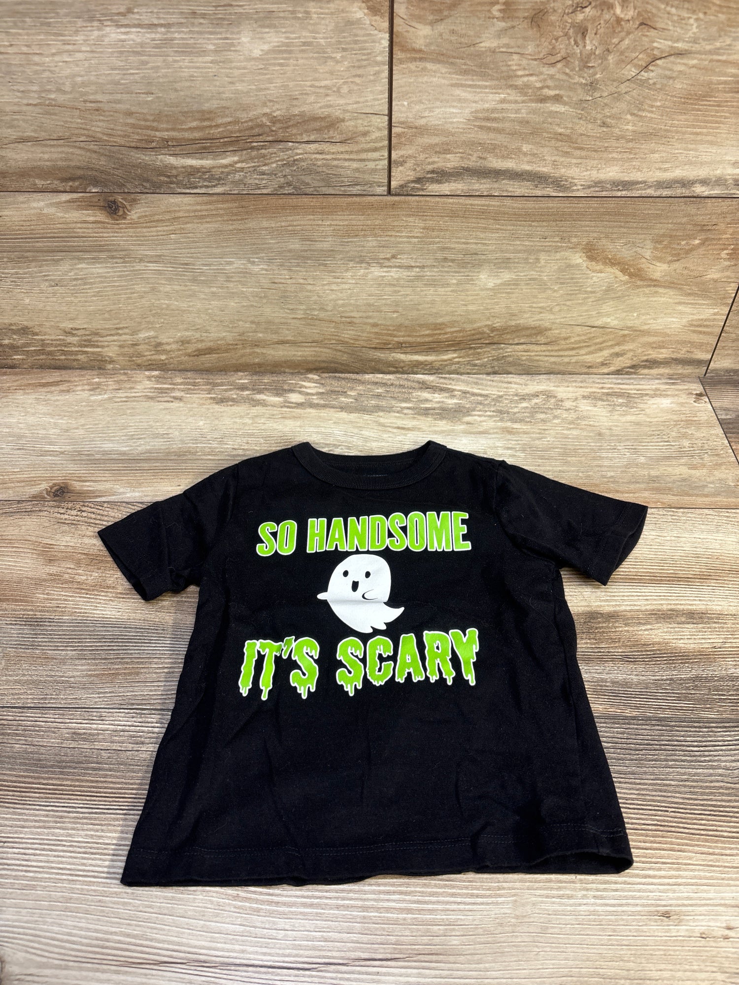 Children's Place So Handsome It's Scary Shirt Black sz 2T
