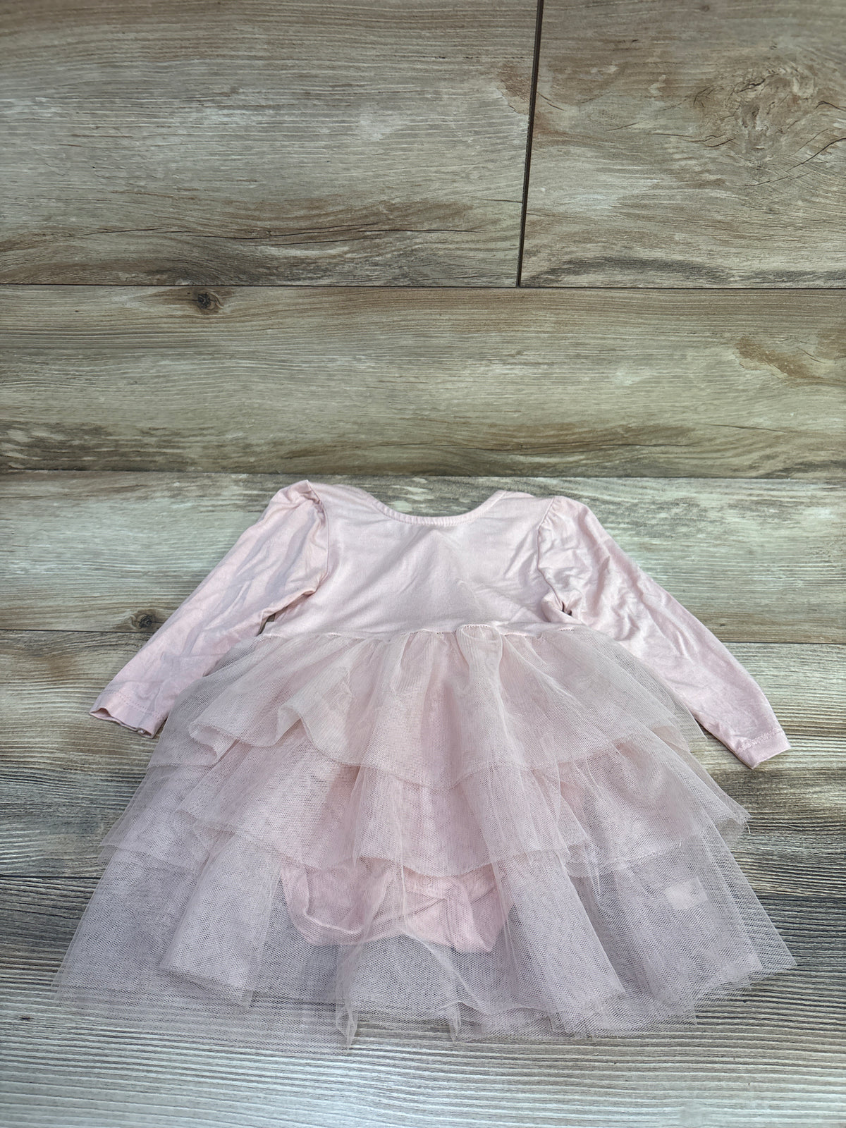 Milkberry Bamboo Tulle Bodysuit Dress Pink sz 12m
