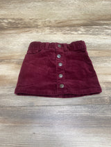 Cat & Jack Corduroy Skirt Burgundy sz 18m