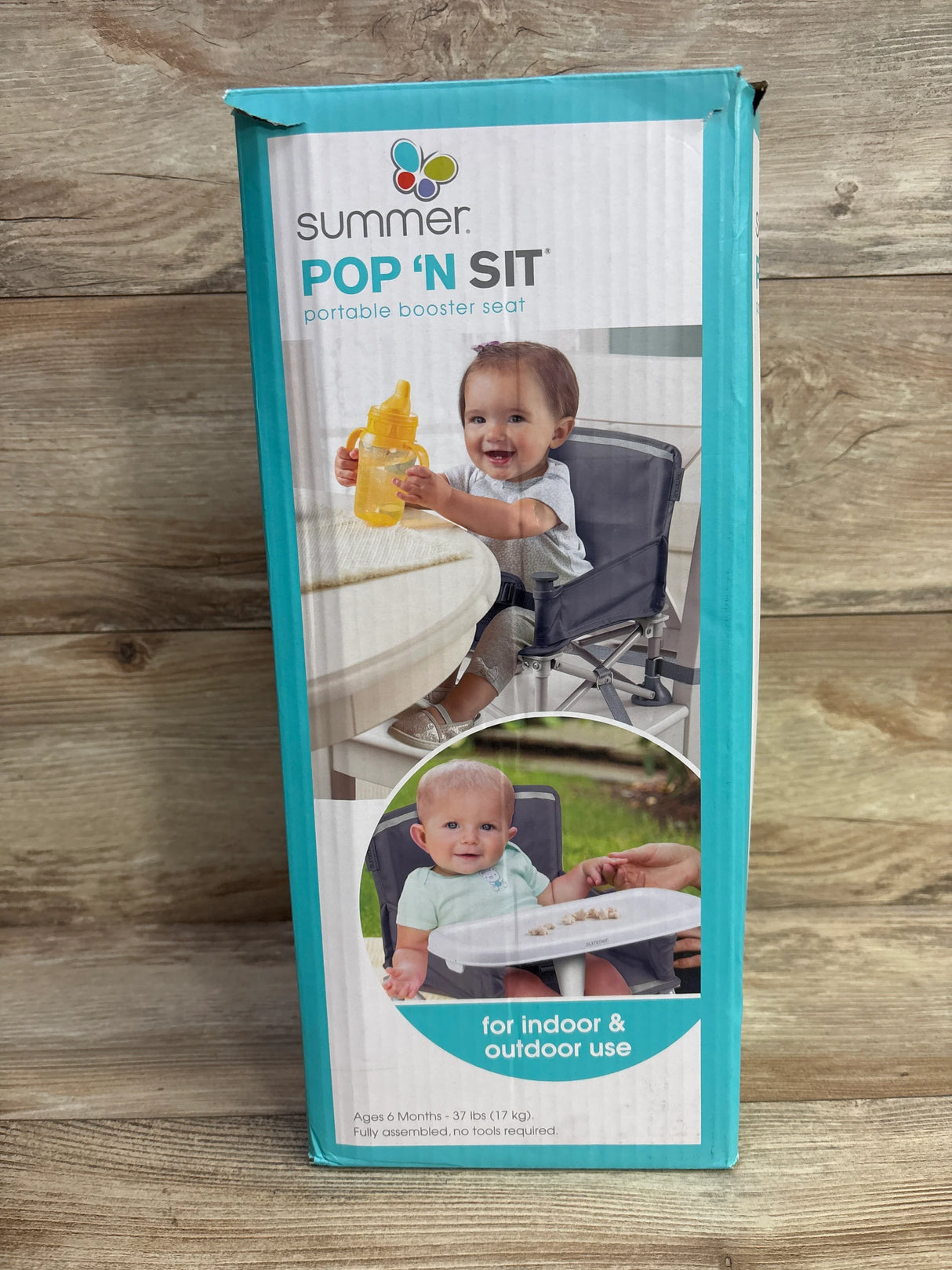 Summer Infant Pop 'N Sit Portable Infant Booster Seat - Grey