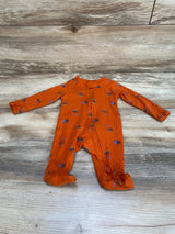 Carter's Ribbed Construction Sleeper Orange sz Newborn