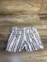 Class Club Modern Fit Striped Shorts White sz 2T