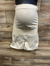 Blanqi Everyday Belly Support Maternity Shorts Beige sz Large