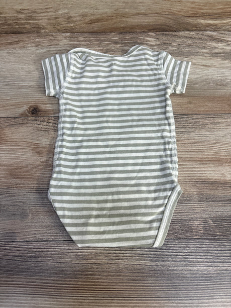 Quincy Mae Striped Bodysuit Green sz 0-3m - Me n Mommy To Be
