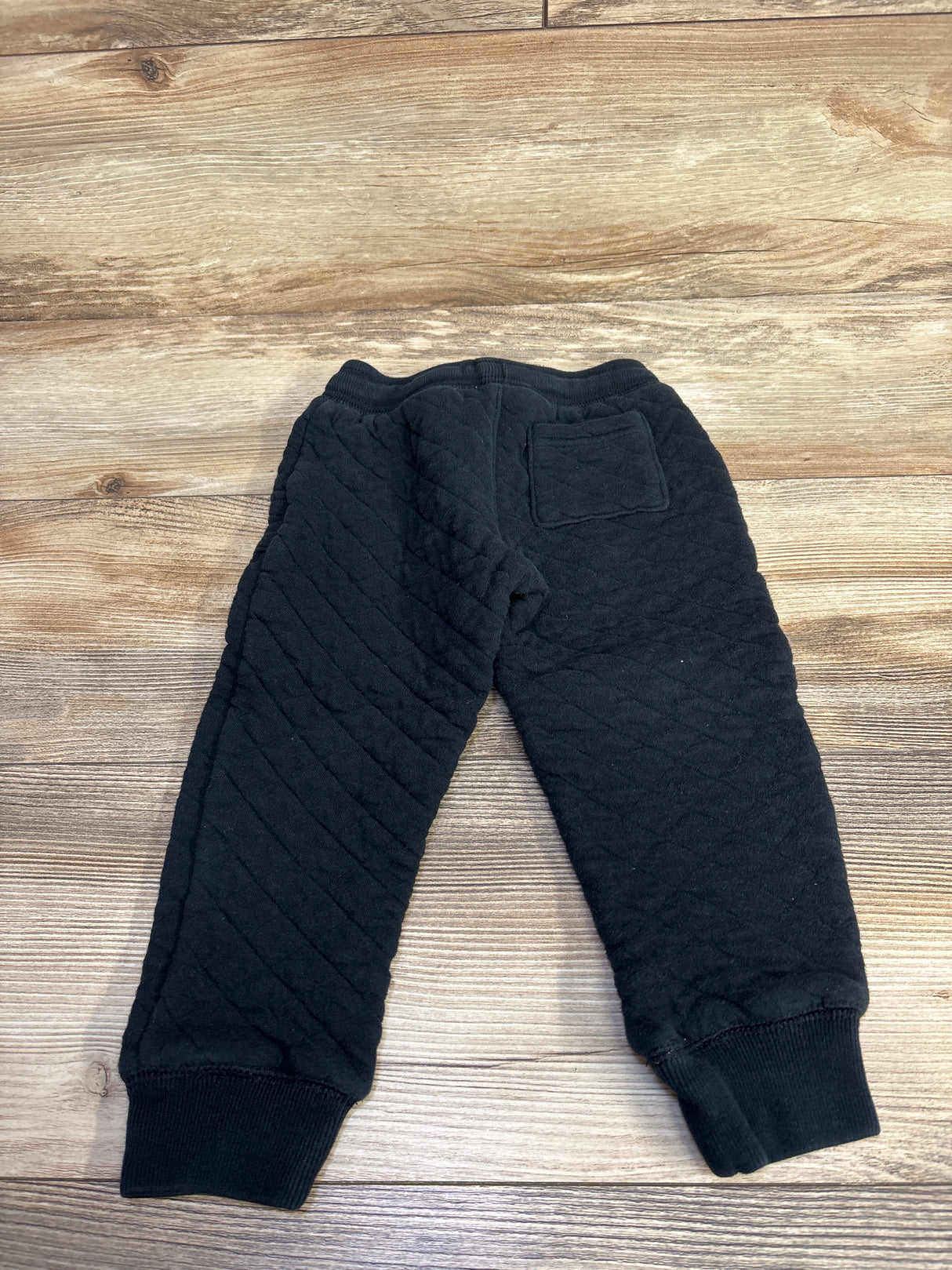 Cat & Jack Quilted Drawstring Joggers Black sz 3T