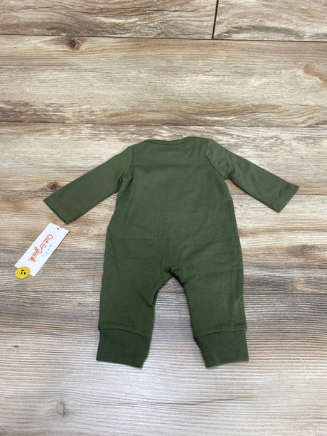 NEW Cat & Jack Hello Fall Coverall Green sz NB - Me n Mommy To Be