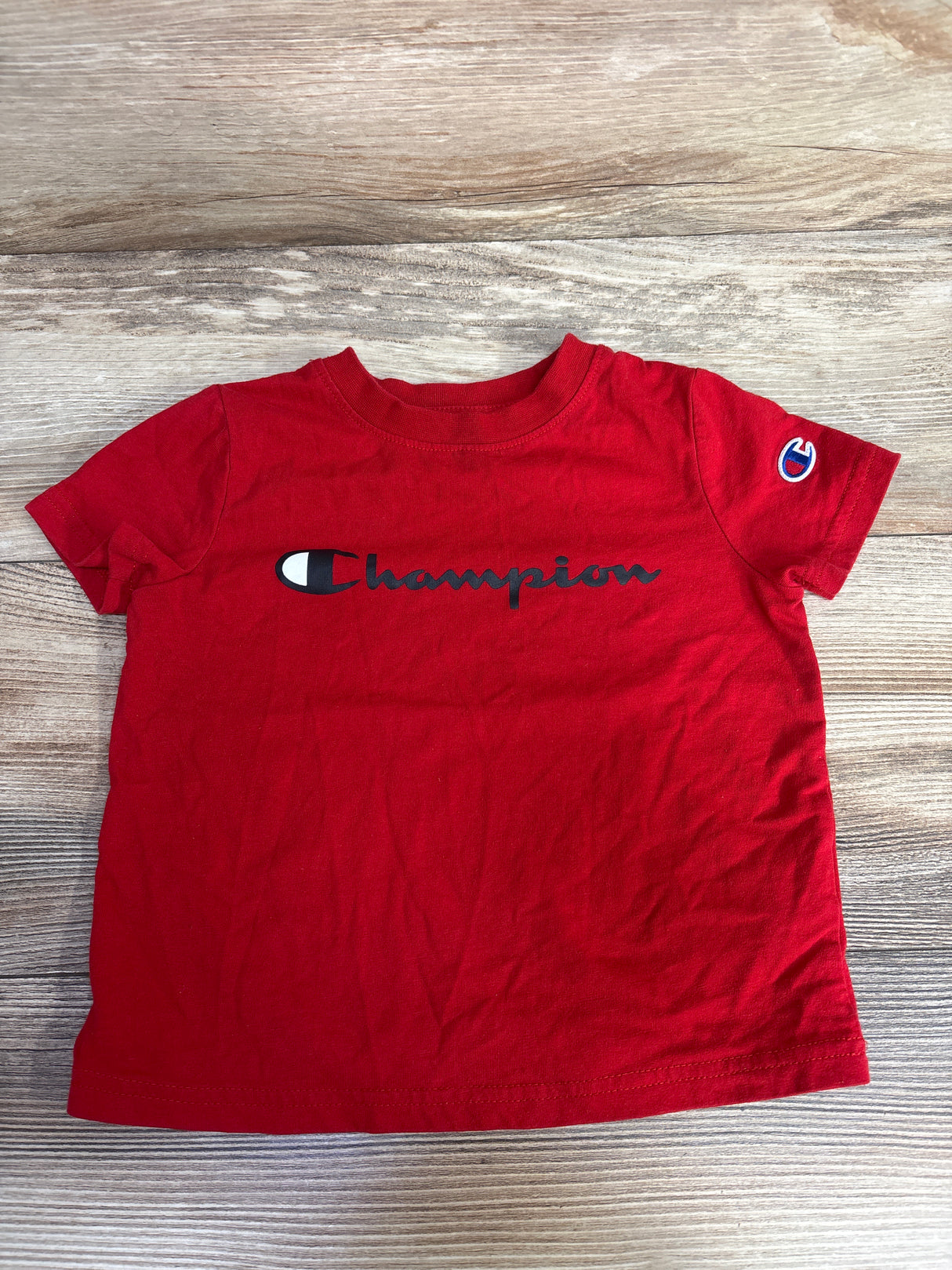 Champion Logo Shirt Red sz 3T