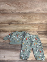 Disney Baby 2pc Mickey Mouse Sweatshirt & Joggers Set Green sz 18m