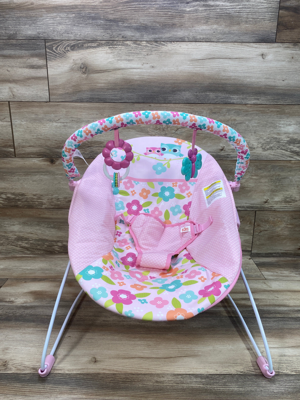 Bright Starts Fanciful Flowers Vibrating Pink Bouncer