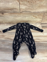 Old Navy Dancing Skeleton Sleeper Black sz 3-6m