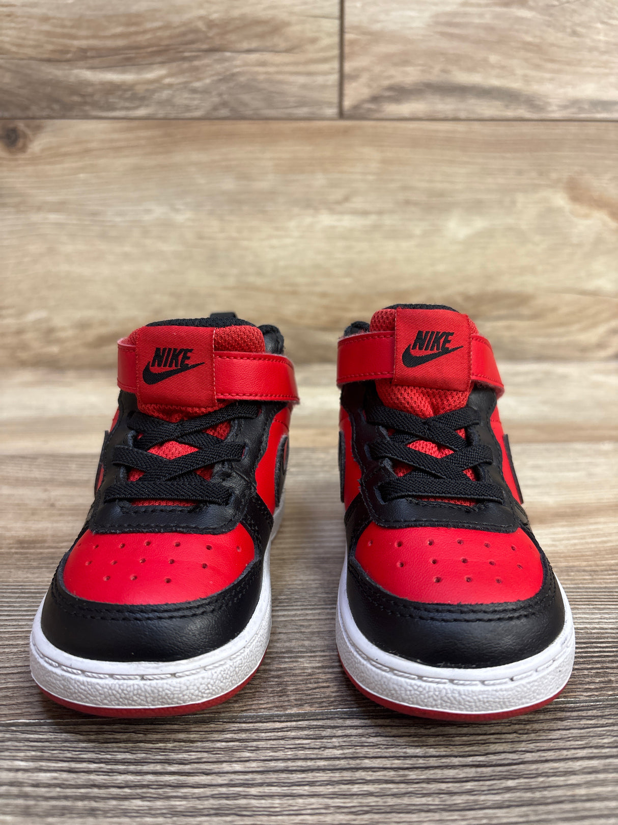 Nike Court Borough Mid 2 TD 'Black University Red' sz 6c