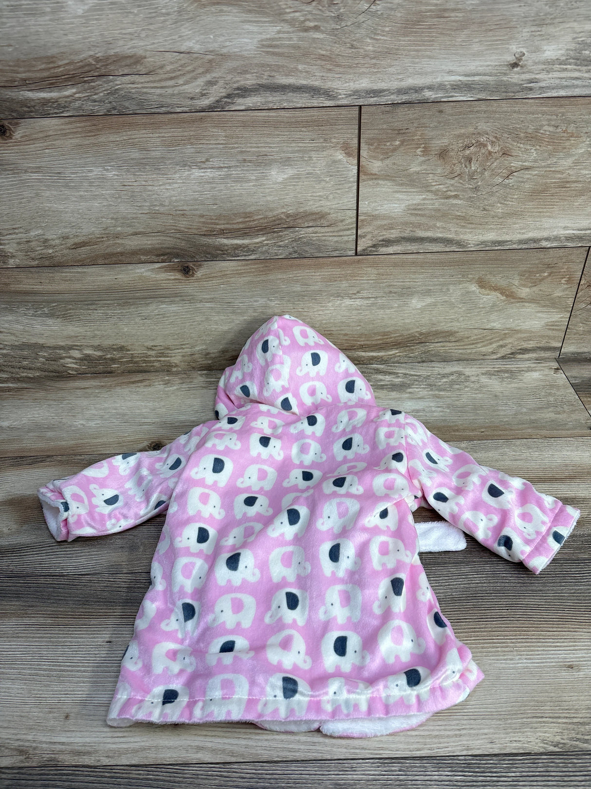 Velour Elephant Robe Pink sz 0-9m