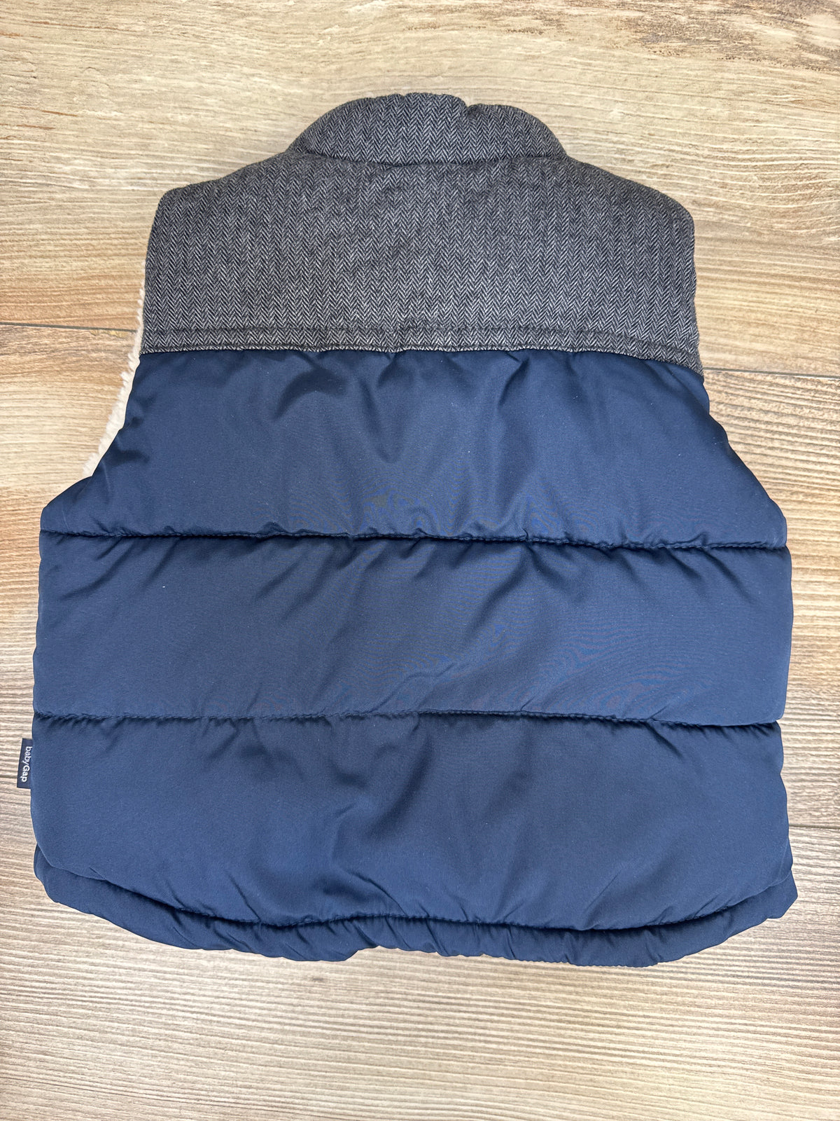Baby Gap ColdControl Max Sherpa Lined Puffer Vest Navy sz 0-6m