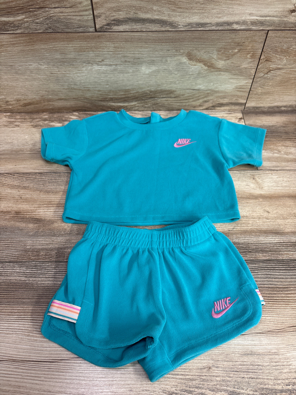 Nike 2pc Shirt & Shorts Set Blue sz 24m