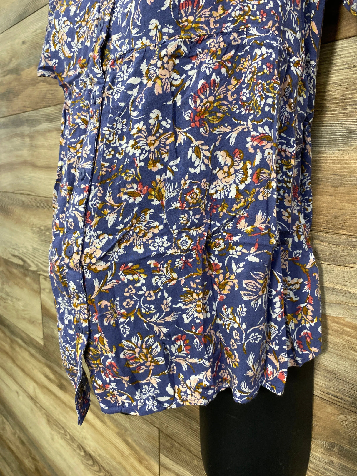 Isabel Maternity Floral Top Blue sz Medium