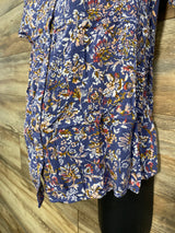 Isabel Maternity Floral Top Blue sz Medium