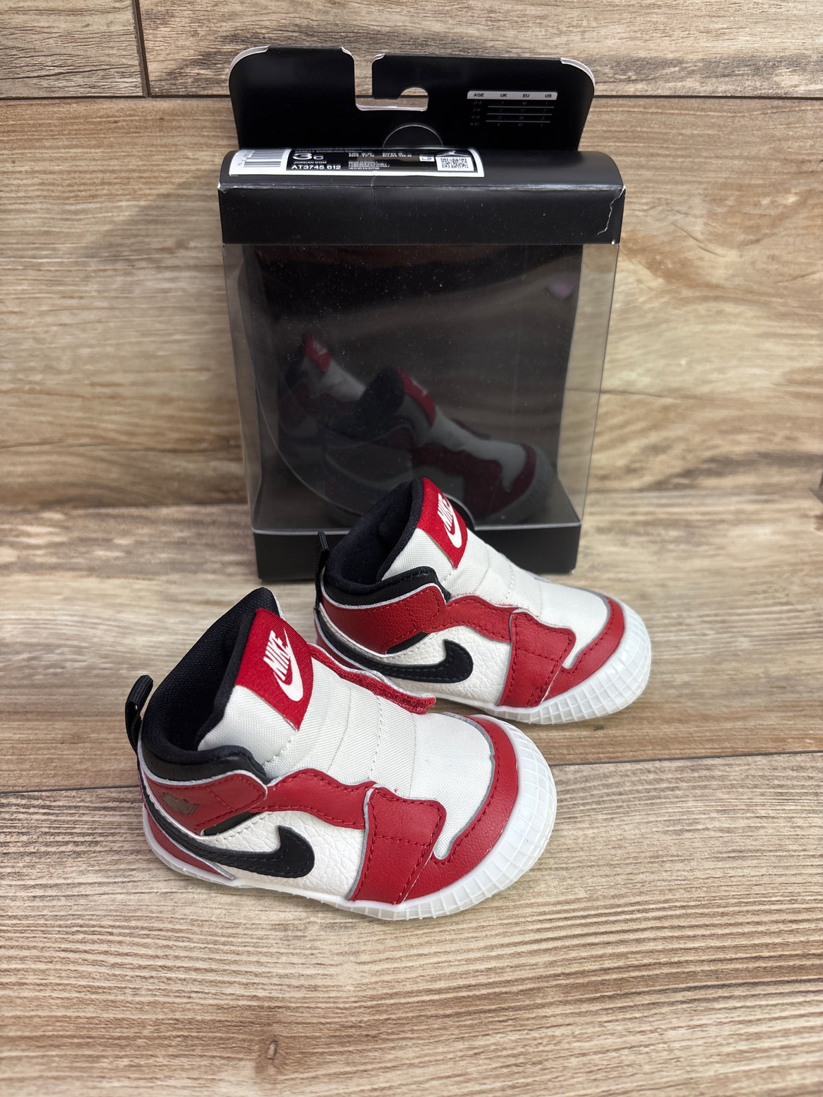 Jordan 1 Crib Bootie CB 'Chicago Lost & Found' Sneakers sz 3c