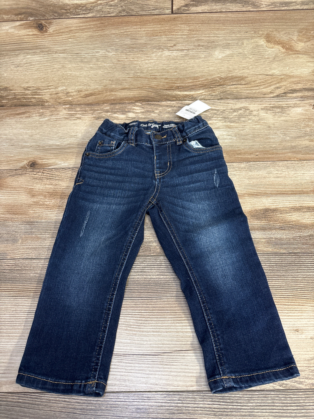 NEW Cat & Jack Denim Super Stretch Jeans Navy sz 2T